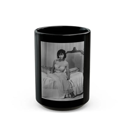 Yvonne Craig #247 (Vintage Female Icon) Black Coffee Mug 15oz - Go Mug Yourself