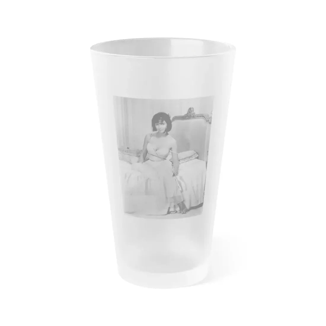 Yvonne Craig #247 (Vintage Female Icon) Frosted Pint Glass 16oz 16oz Frosted - Go Mug Yourself
