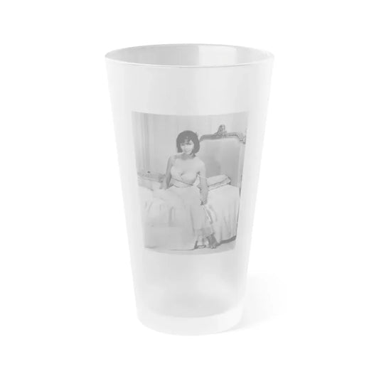 Yvonne Craig #247 (Vintage Female Icon) Frosted Pint Glass 16oz 16oz Frosted - Go Mug Yourself