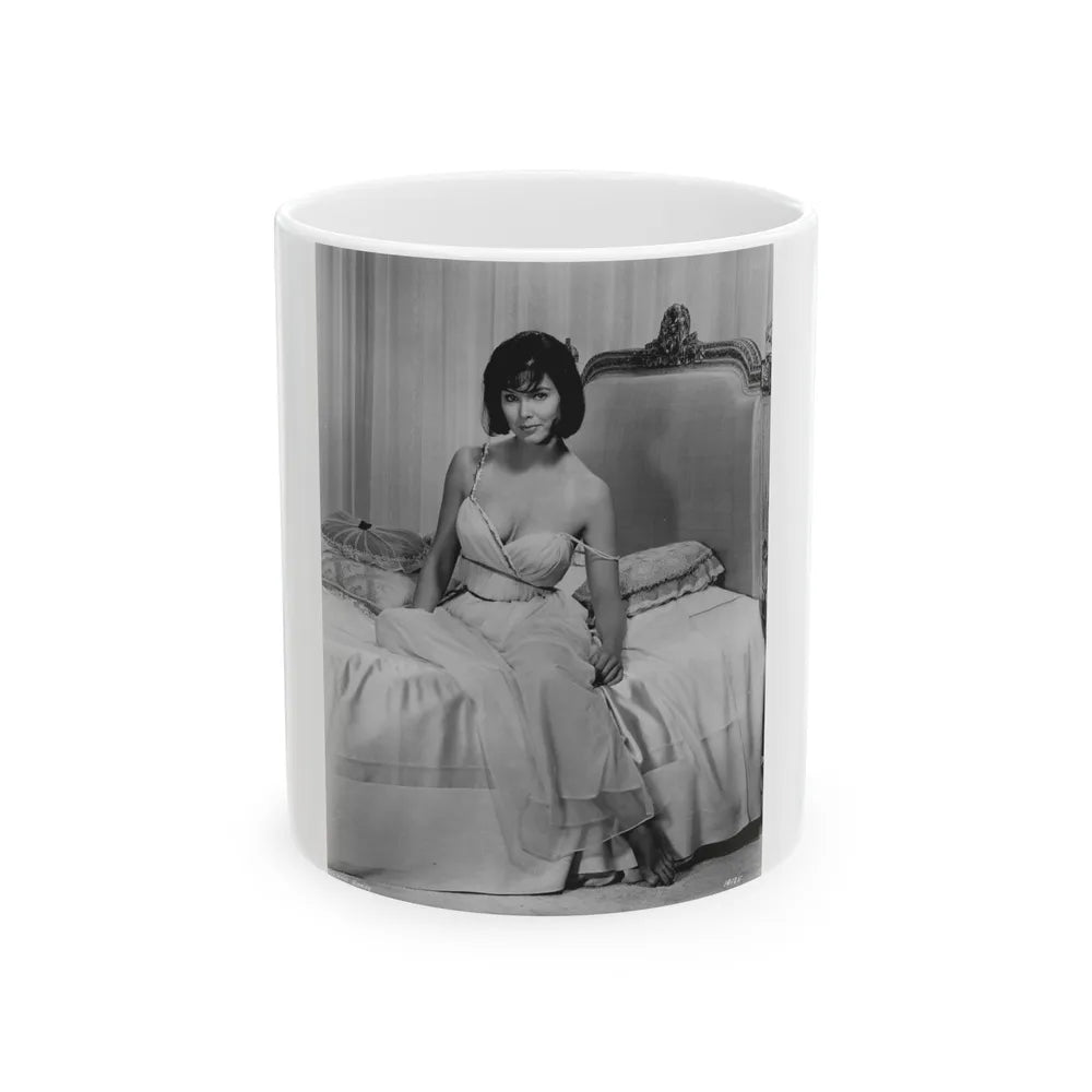 Yvonne Craig #247 (Vintage Female Icon) White Coffee Mug-11oz-Go Mug Yourself