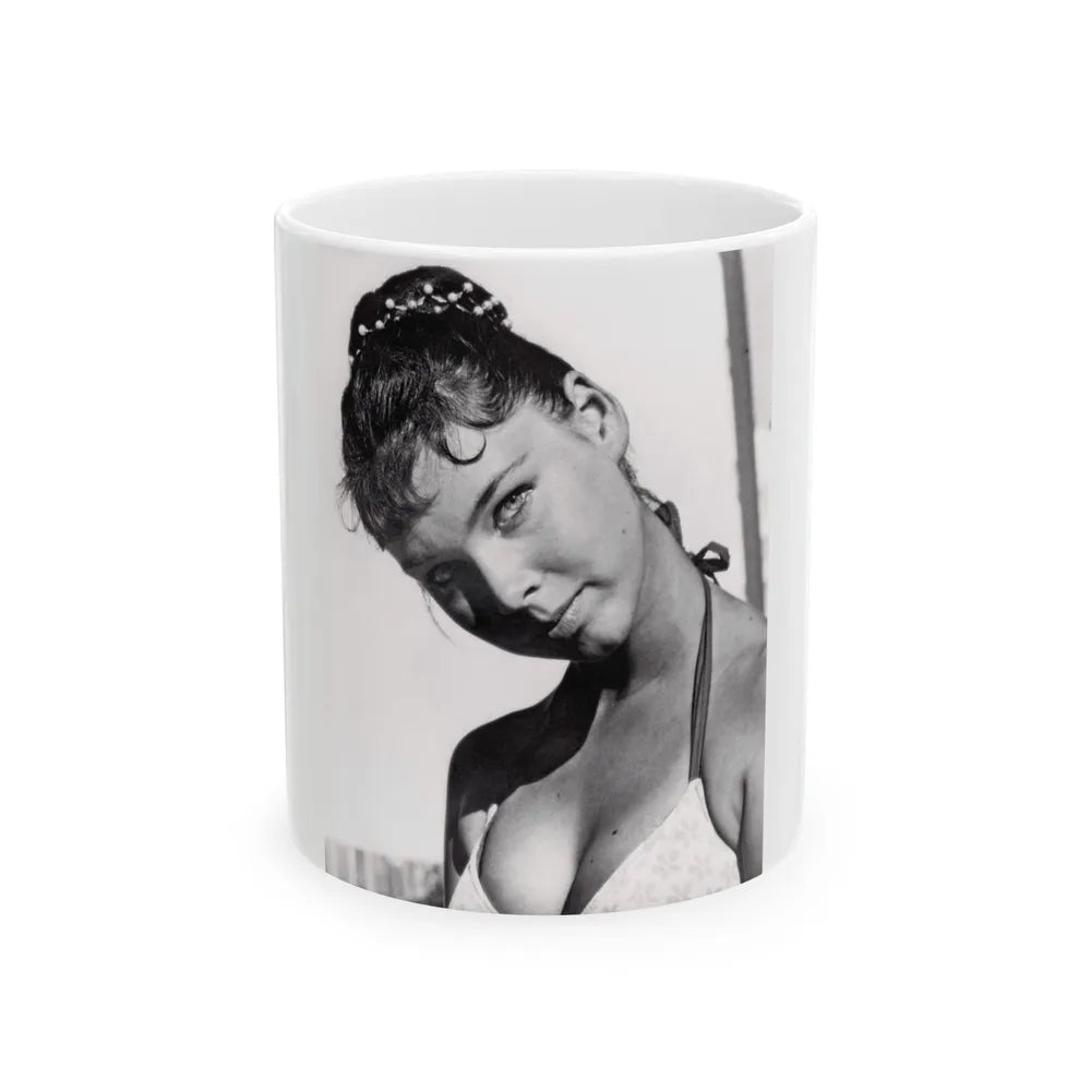 Yvonne Craig #248 (Vintage Female Icon) White Coffee Mug-11oz-Go Mug Yourself