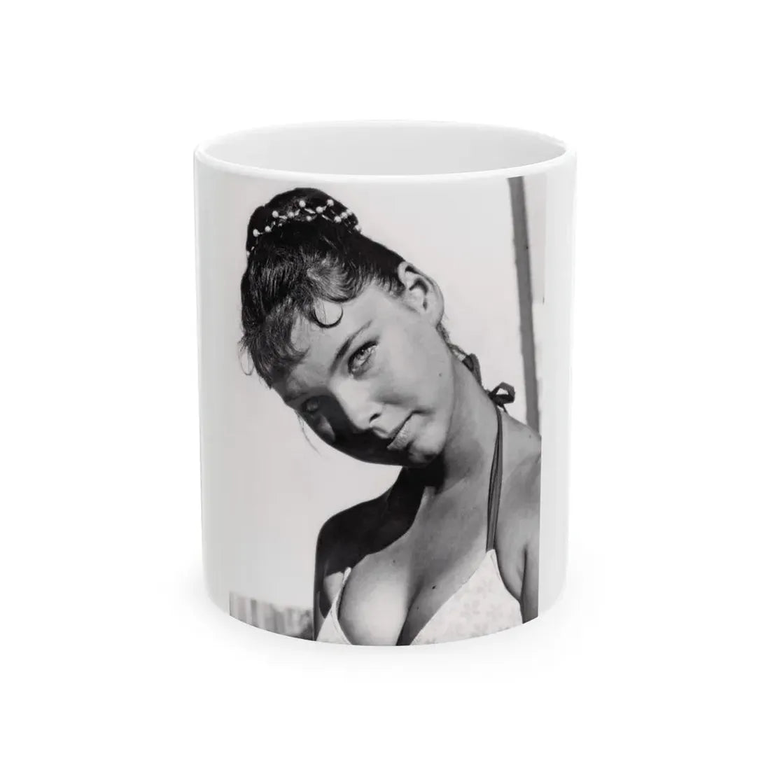 Yvonne Craig #248 (Vintage Female Icon) White Coffee Mug 11oz - Go Mug Yourself