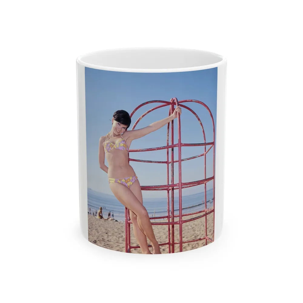 Yvonne Craig #251 (Vintage Female Icon) White Coffee Mug-11oz-Go Mug Yourself