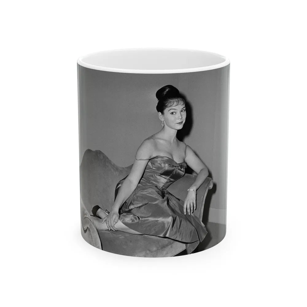 Yvonne Craig #252 (Vintage Female Icon) White Coffee Mug-11oz-Go Mug Yourself