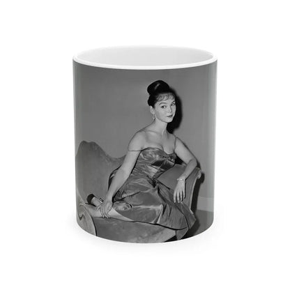 Yvonne Craig #252 (Vintage Female Icon) White Coffee Mug 11oz - Go Mug Yourself