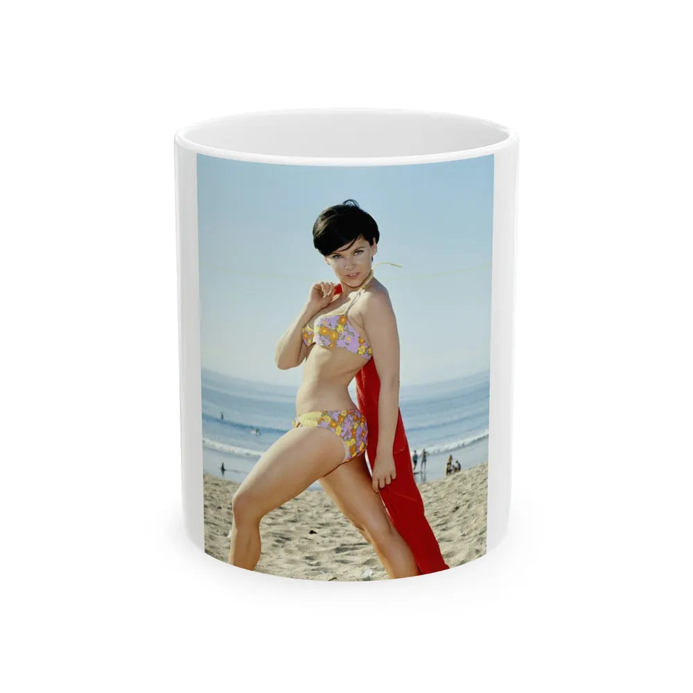 Yvonne Craig #254 (Vintage Female Icon) White Coffee Mug-11oz-Go Mug Yourself