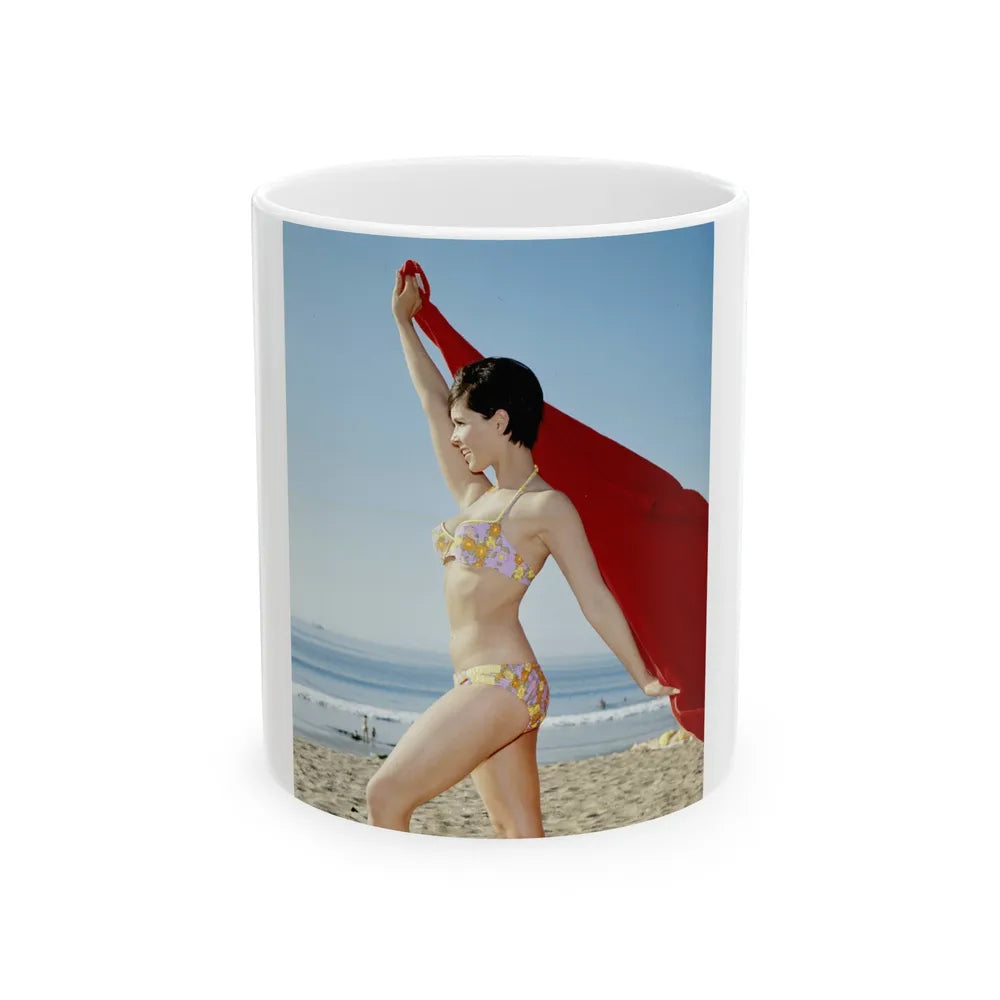 Yvonne Craig #255 (Vintage Female Icon) White Coffee Mug-11oz-Go Mug Yourself