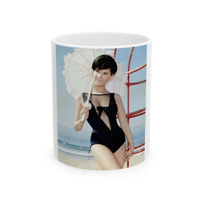 Yvonne Craig #256 (Vintage Female Icon) White Coffee Mug-11oz-Go Mug Yourself