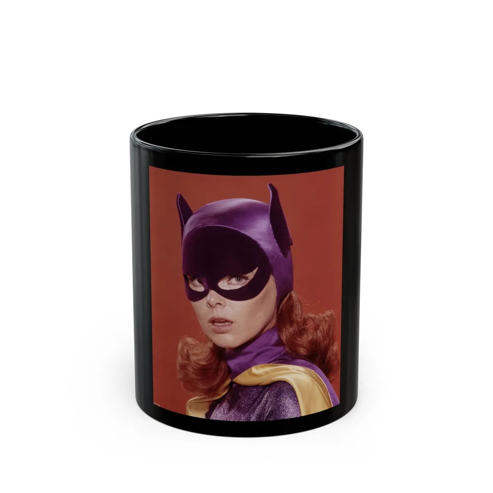 Yvonne Craig #258 (Vintage Female Icon) Black Coffee Mug-11oz-Go Mug Yourself