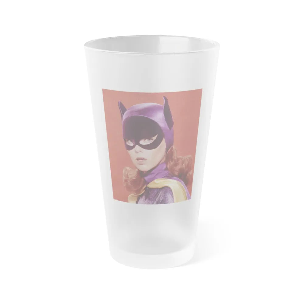 Yvonne Craig #258 (Vintage Female Icon) Frosted Pint Glass 16oz-16oz-Frosted-Go Mug Yourself