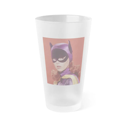 Yvonne Craig #258 (Vintage Female Icon) Frosted Pint Glass 16oz-16oz-Frosted-Go Mug Yourself