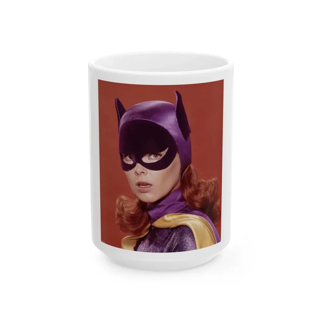 Yvonne Craig #258 (Vintage Female Icon) White Coffee Mug 15oz - Go Mug Yourself