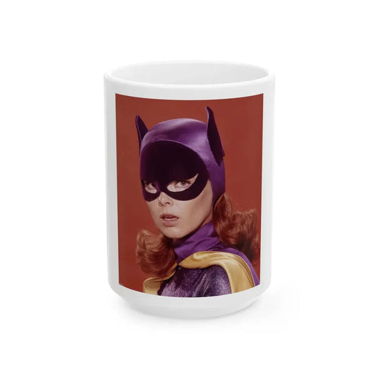 Yvonne Craig #258 (Vintage Female Icon) White Coffee Mug 15oz - Go Mug Yourself