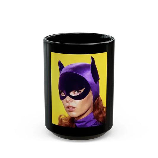 Yvonne Craig #259 (Vintage Female Icon) Black Coffee Mug 15oz - Go Mug Yourself
