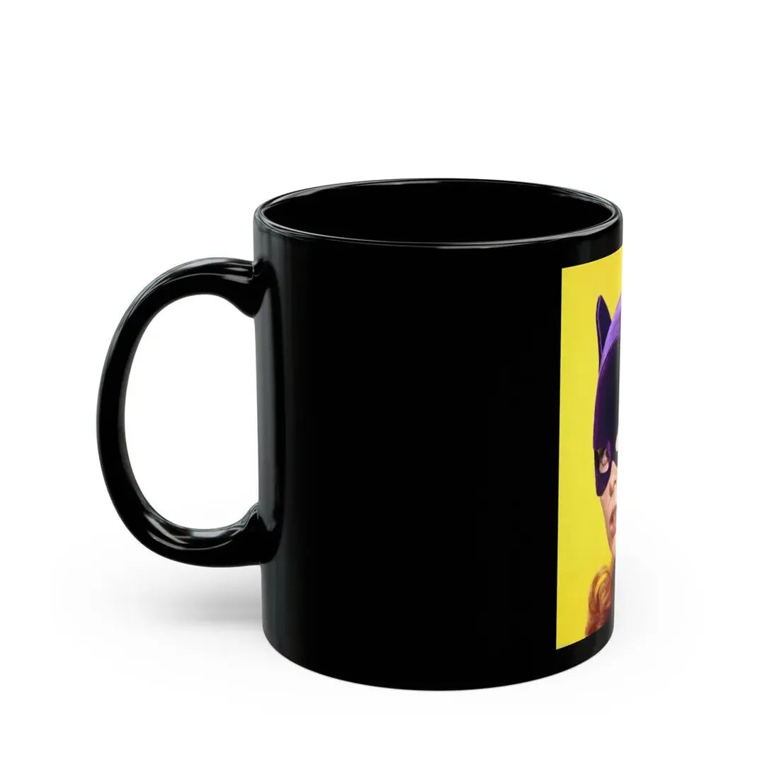 Yvonne Craig #259 (Vintage Female Icon) Black Coffee Mug - Go Mug Yourself