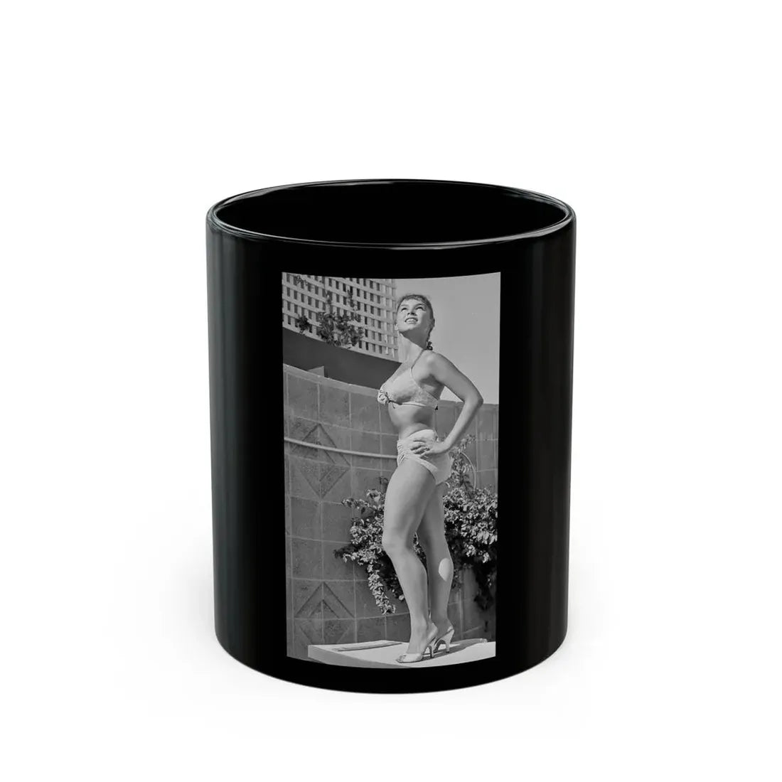 Yvonne Craig #260 (Vintage Female Icon) Black Coffee Mug 11oz - Go Mug Yourself