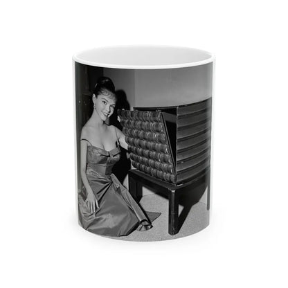 Yvonne Craig #261 (Vintage Female Icon) White Coffee Mug-11oz-Go Mug Yourself