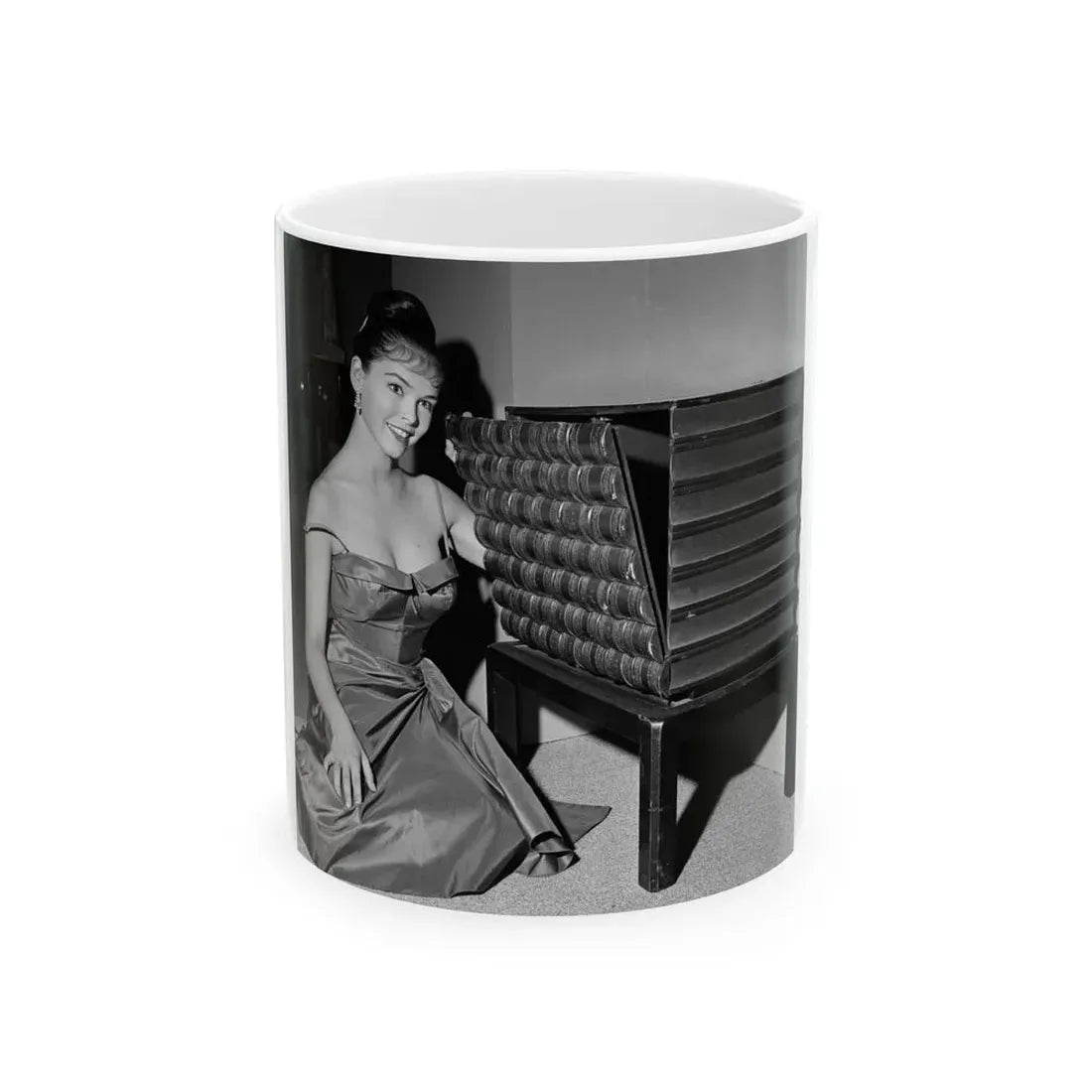 Yvonne Craig #261 (Vintage Female Icon) White Coffee Mug 11oz - Go Mug Yourself