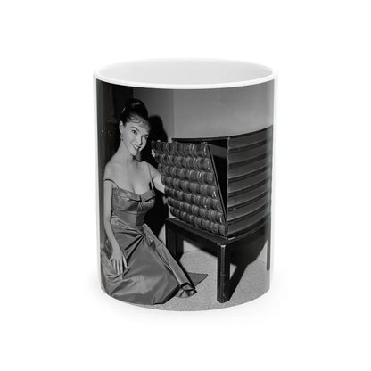 Yvonne Craig #261 (Vintage Female Icon) White Coffee Mug 11oz - Go Mug Yourself