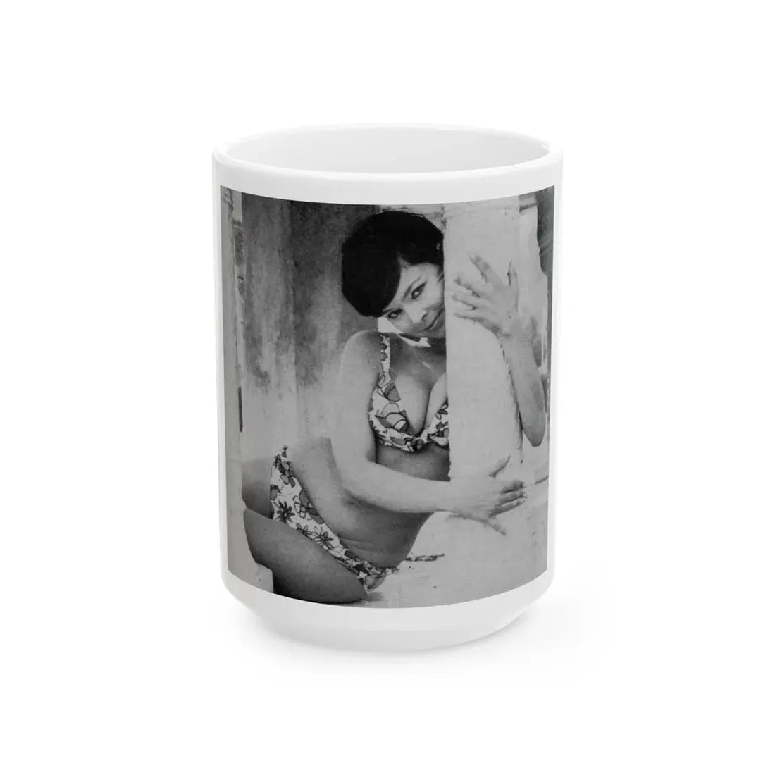 Yvonne Craig #262 (Vintage Female Icon) White Coffee Mug 15oz - Go Mug Yourself
