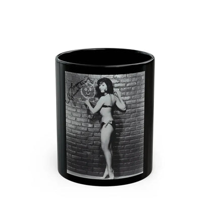 Yvonne Craig #263 (Vintage Female Icon) Black Coffee Mug 11oz - Go Mug Yourself