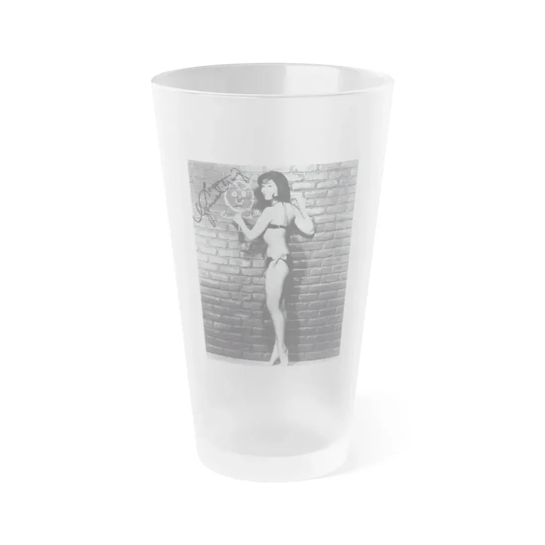Yvonne Craig #263 (Vintage Female Icon) Frosted Pint Glass 16oz 16oz Frosted - Go Mug Yourself
