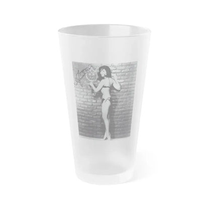 Yvonne Craig #263 (Vintage Female Icon) Frosted Pint Glass 16oz 16oz Frosted - Go Mug Yourself