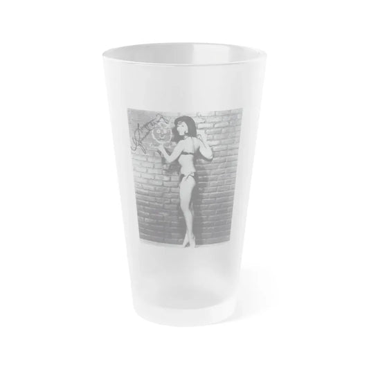 Yvonne Craig #263 (Vintage Female Icon) Frosted Pint Glass 16oz 16oz Frosted - Go Mug Yourself