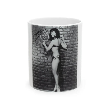 Yvonne Craig #263 (Vintage Female Icon) White Coffee Mug-11oz-Go Mug Yourself