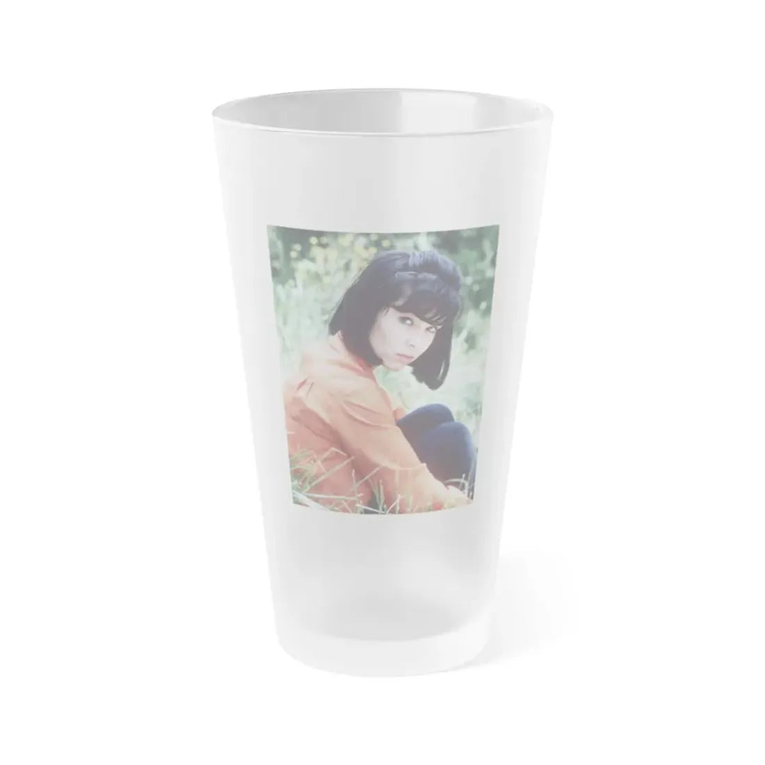 Yvonne Craig #264 (Vintage Female Icon) Frosted Pint Glass 16oz 16oz Frosted - Go Mug Yourself