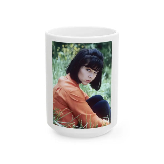 Yvonne Craig #264 (Vintage Female Icon) White Coffee Mug 15oz - Go Mug Yourself