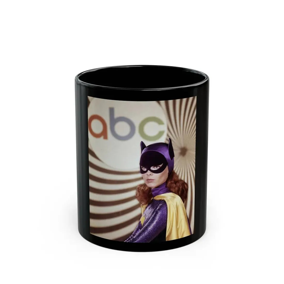 Yvonne Craig #265 (Vintage Female Icon) Black Coffee Mug 11oz - Go Mug Yourself