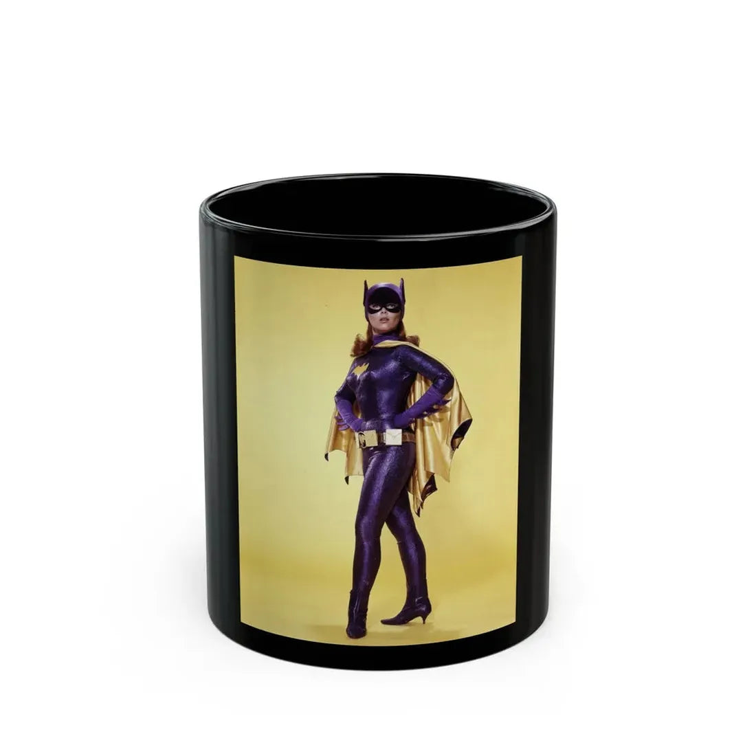Yvonne Craig #266 (Vintage Female Icon) Black Coffee Mug 11oz - Go Mug Yourself