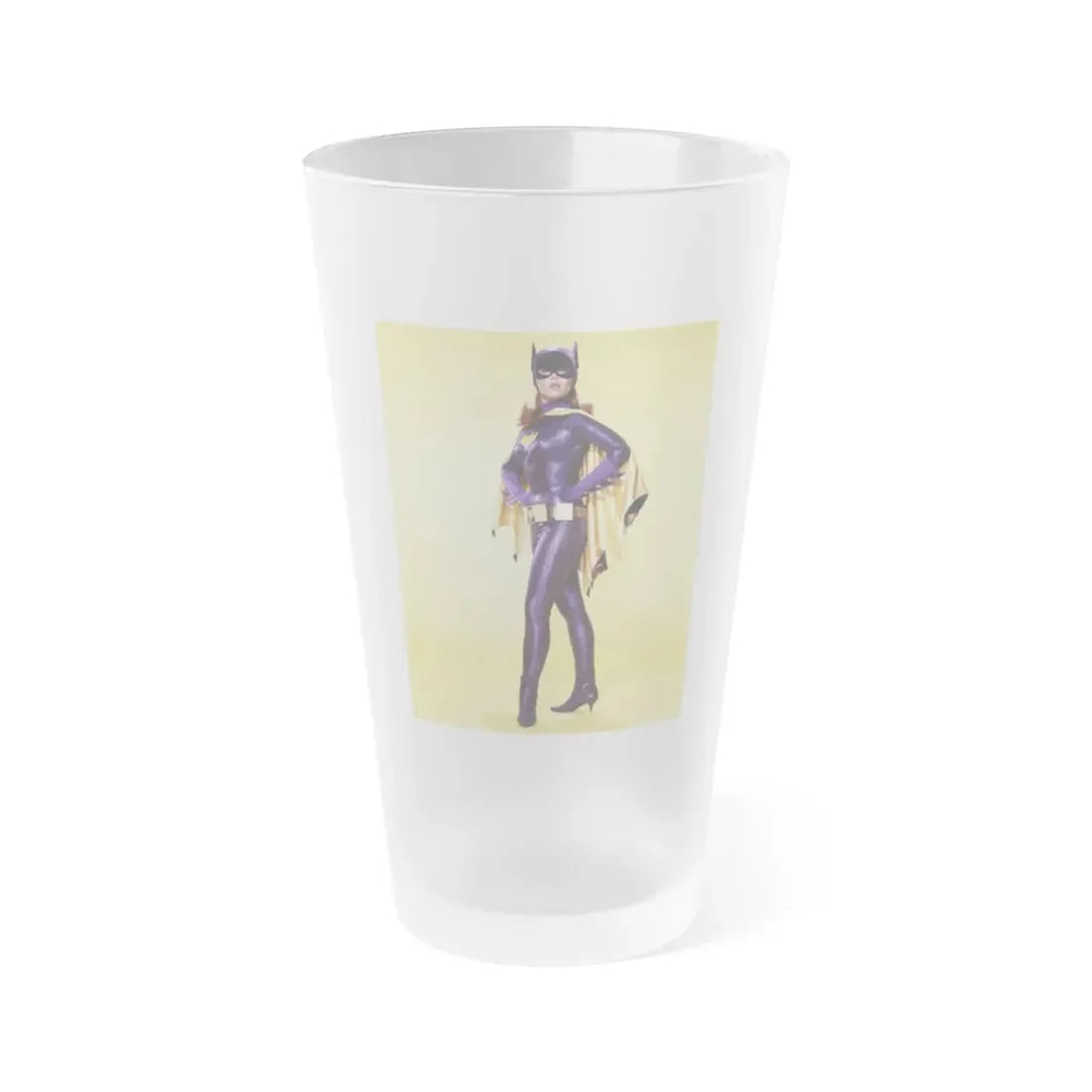 Yvonne Craig #266 (Vintage Female Icon) Frosted Pint Glass 16oz 16oz Frosted - Go Mug Yourself