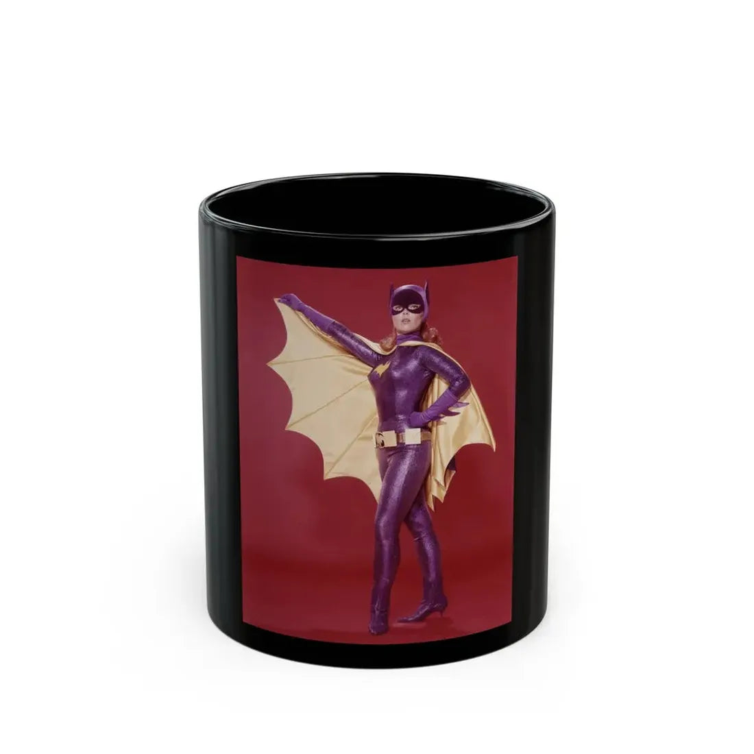 Yvonne Craig #267 (Vintage Female Icon) Black Coffee Mug 11oz - Go Mug Yourself