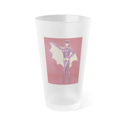 Yvonne Craig #267 (Vintage Female Icon) Frosted Pint Glass 16oz-16oz-Frosted-Go Mug Yourself