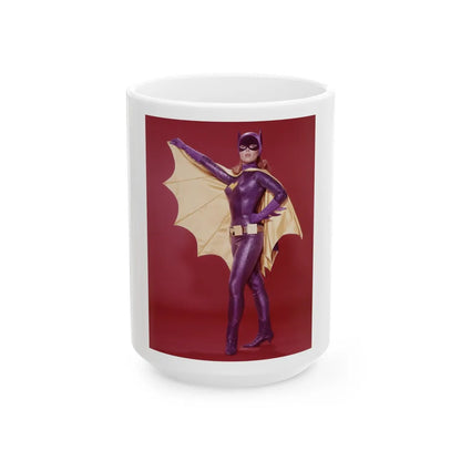 Yvonne Craig #267 (Vintage Female Icon) White Coffee Mug-15oz-Go Mug Yourself