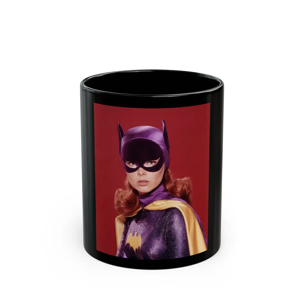 Yvonne Craig #268 (Vintage Female Icon) Black Coffee Mug-11oz-Go Mug Yourself