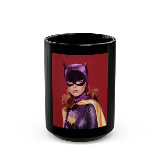 Yvonne Craig #268 (Vintage Female Icon) Black Coffee Mug-15oz-Go Mug Yourself