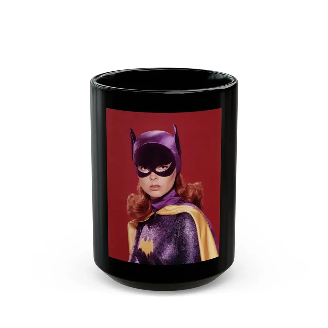 Yvonne Craig #268 (Vintage Female Icon) Black Coffee Mug 15oz - Go Mug Yourself