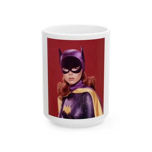 Yvonne Craig #268 (Vintage Female Icon) White Coffee Mug 15oz - Go Mug Yourself