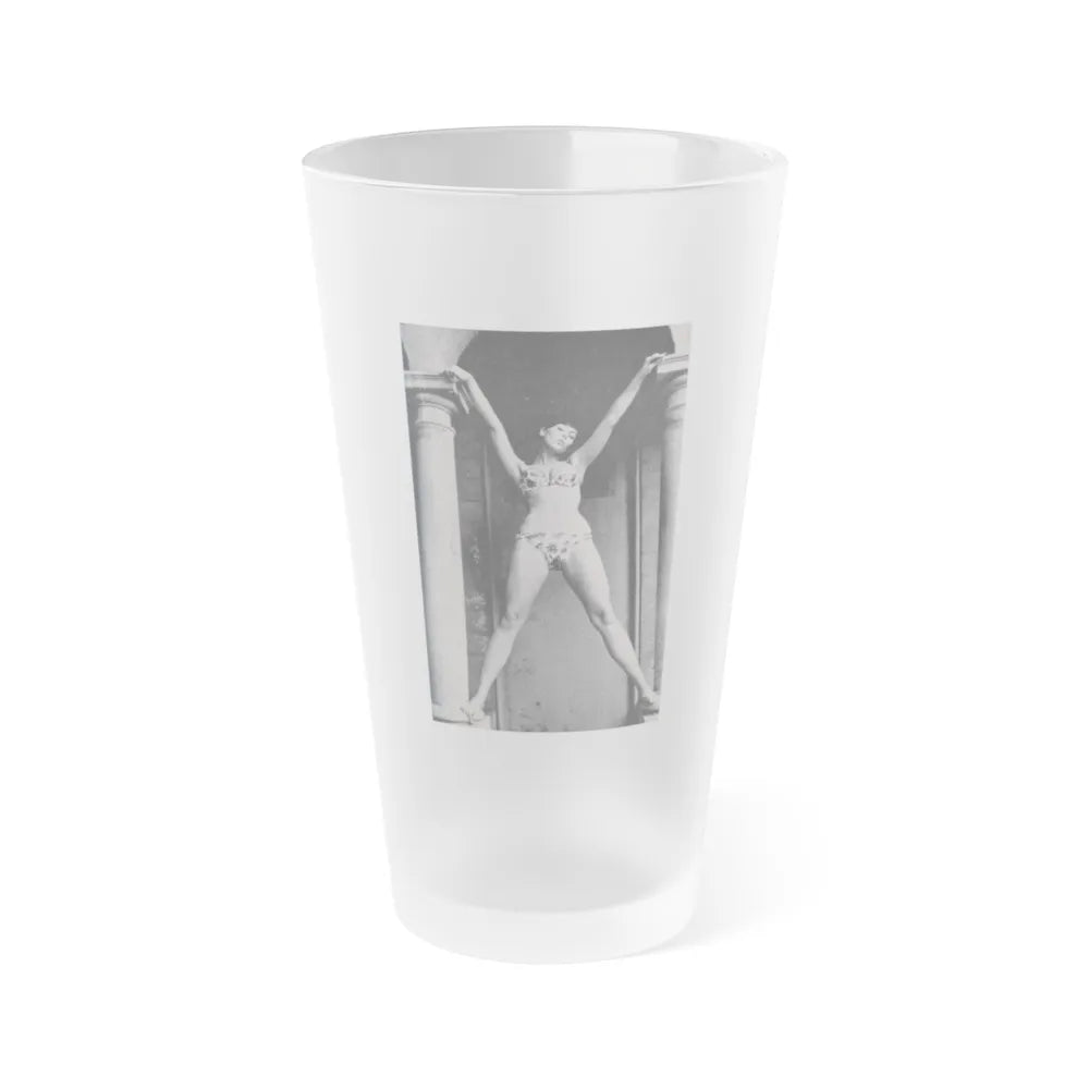 Yvonne Craig #270 (Vintage Female Icon) Frosted Pint Glass 16oz-16oz-Frosted-Go Mug Yourself