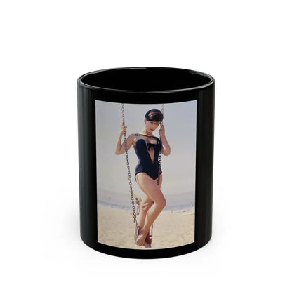 Yvonne Craig #272 (Vintage Female Icon) Black Coffee Mug 11oz - Go Mug Yourself