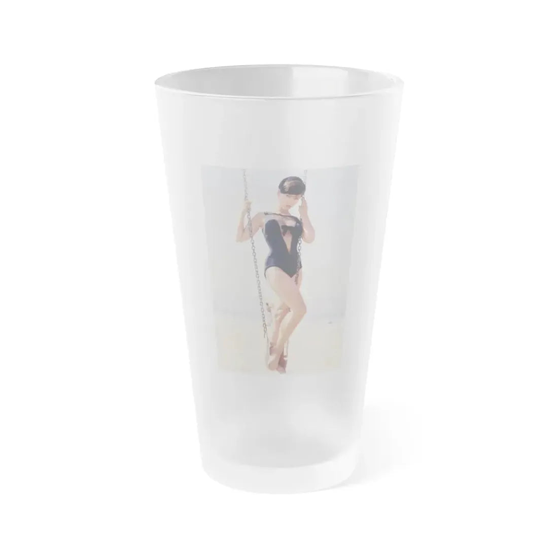 Yvonne Craig #272 (Vintage Female Icon) Frosted Pint Glass 16oz 16oz Frosted - Go Mug Yourself