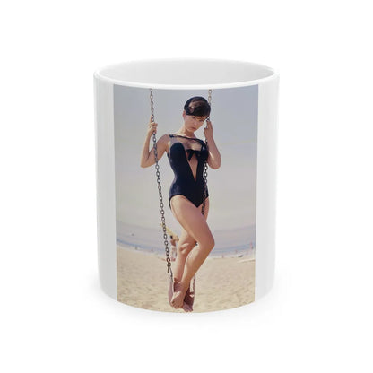 Yvonne Craig #272 (Vintage Female Icon) White Coffee Mug-11oz-Go Mug Yourself