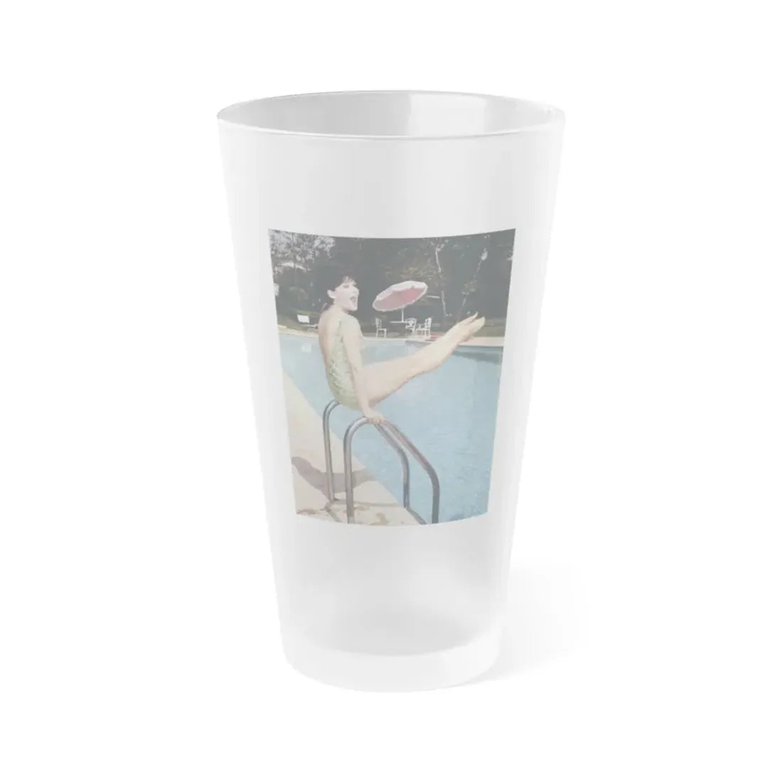 Yvonne Craig #273 (Vintage Female Icon) Frosted Pint Glass 16oz 16oz Frosted - Go Mug Yourself