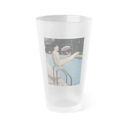 Yvonne Craig #273 (Vintage Female Icon) Frosted Pint Glass 16oz 16oz Frosted - Go Mug Yourself
