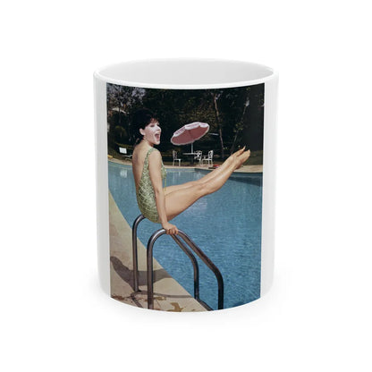 Yvonne Craig #273 (Vintage Female Icon) White Coffee Mug-11oz-Go Mug Yourself