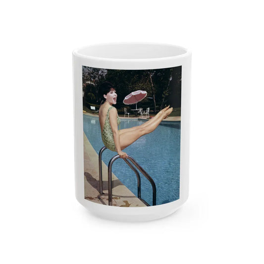 Yvonne Craig #273 (Vintage Female Icon) White Coffee Mug-15oz-Go Mug Yourself