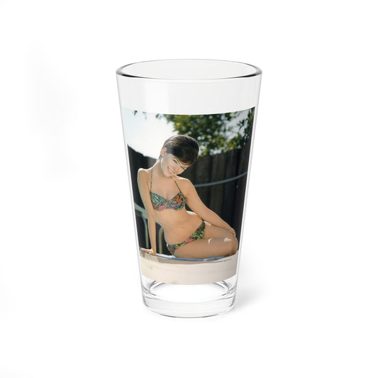 Yvonne Craig #274 - 8x10 Color 2-Piece Hawaiian Bikini Pin-Up Photo from 60's2 (Vintage Female Icon) Pint Glass 16oz-16oz-Go Mug Yourself